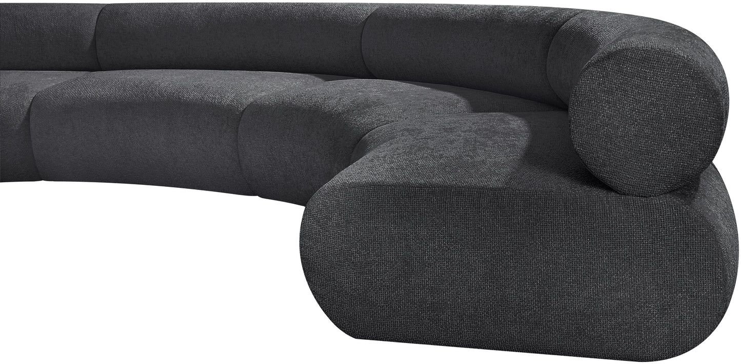 shiloh grey chenille fabric modular sofa s4a