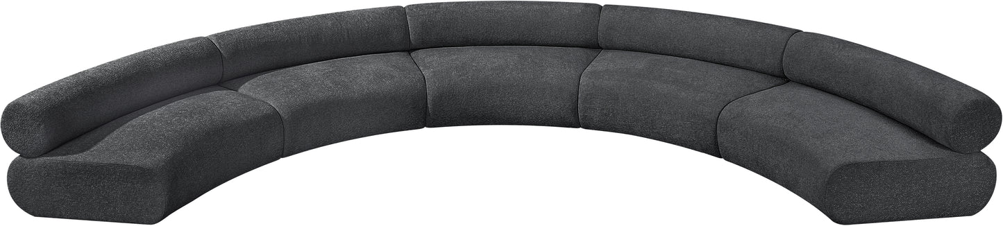 shiloh grey chenille fabric modular sofa s5a