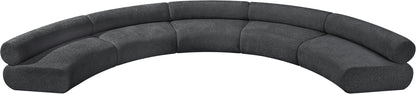 Shiloh Grey Chenille Fabric Modular Sofa S5A