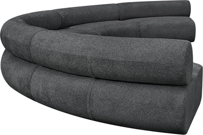 Shiloh Grey Chenille Fabric Modular Sofa S5A