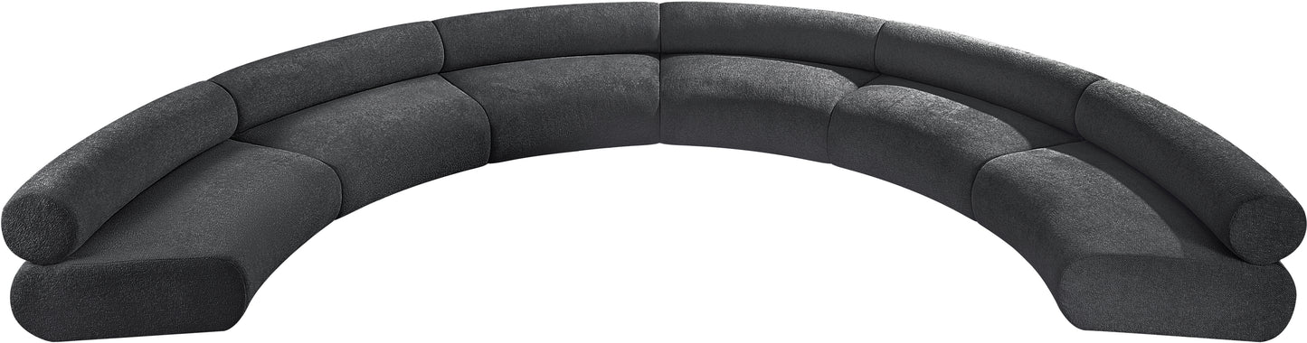 shiloh grey chenille fabric modular sofa s6a