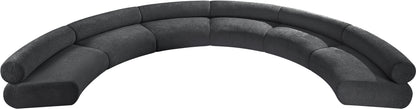 Shiloh Grey Chenille Fabric Modular Sofa S6A