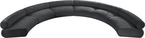 Shiloh Grey Chenille Fabric Modular Sofa S6A