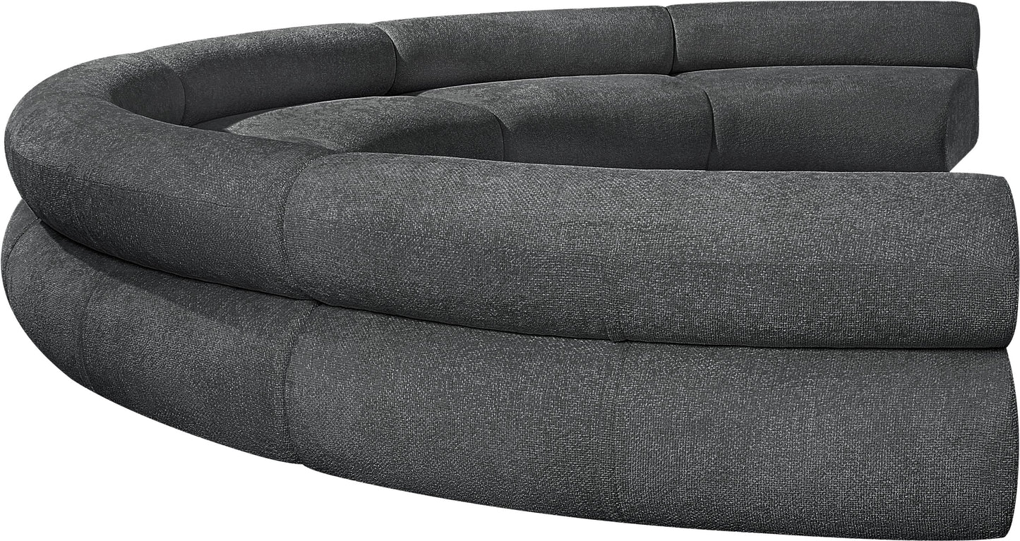 shiloh grey chenille fabric modular sofa s6a