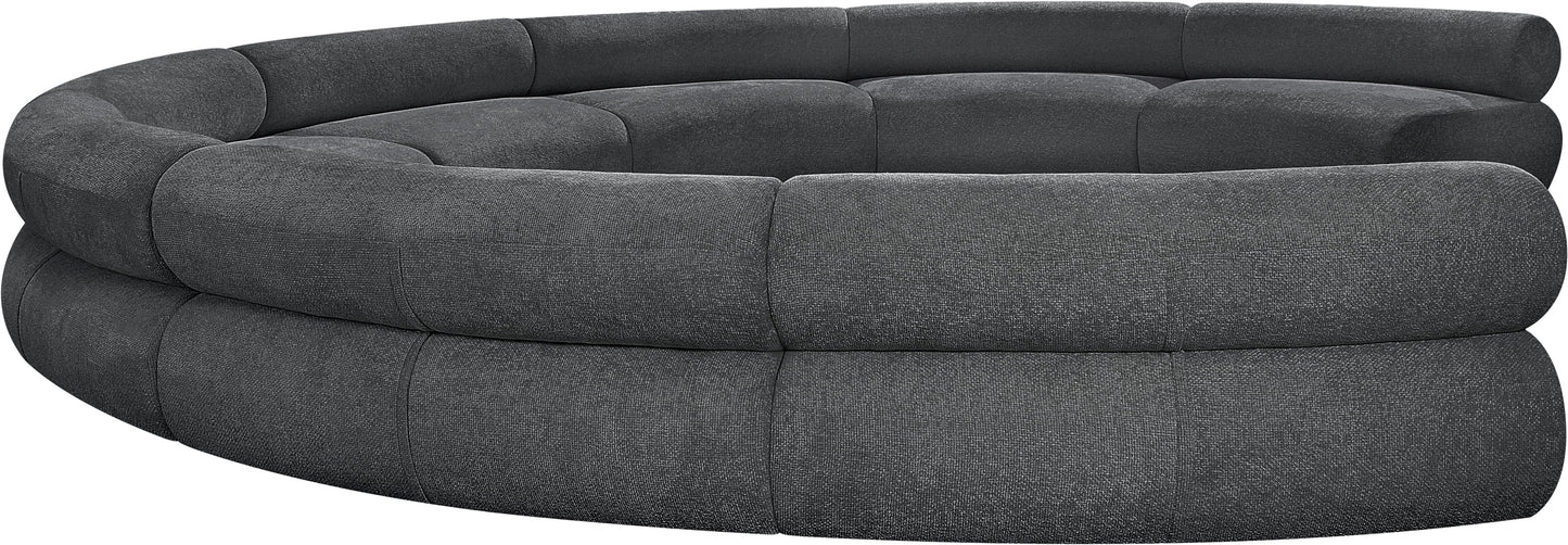 shiloh grey chenille fabric modular sofa s8a