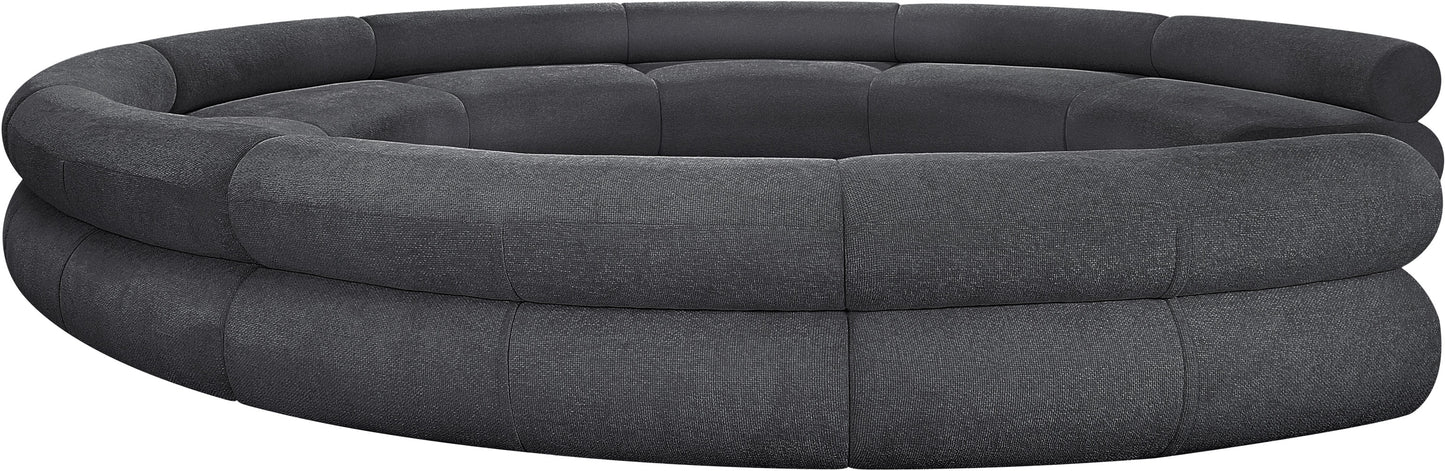 shiloh grey chenille fabric modular sofa s9a