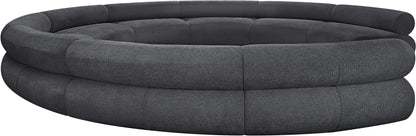 Shiloh Grey Chenille Fabric Modular Sofa S9A