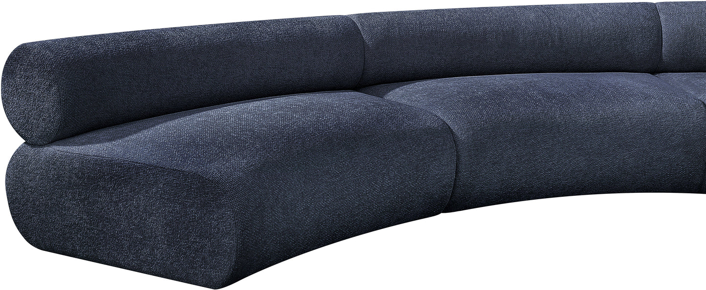 shiloh navy chenille fabric modular sofa s10a