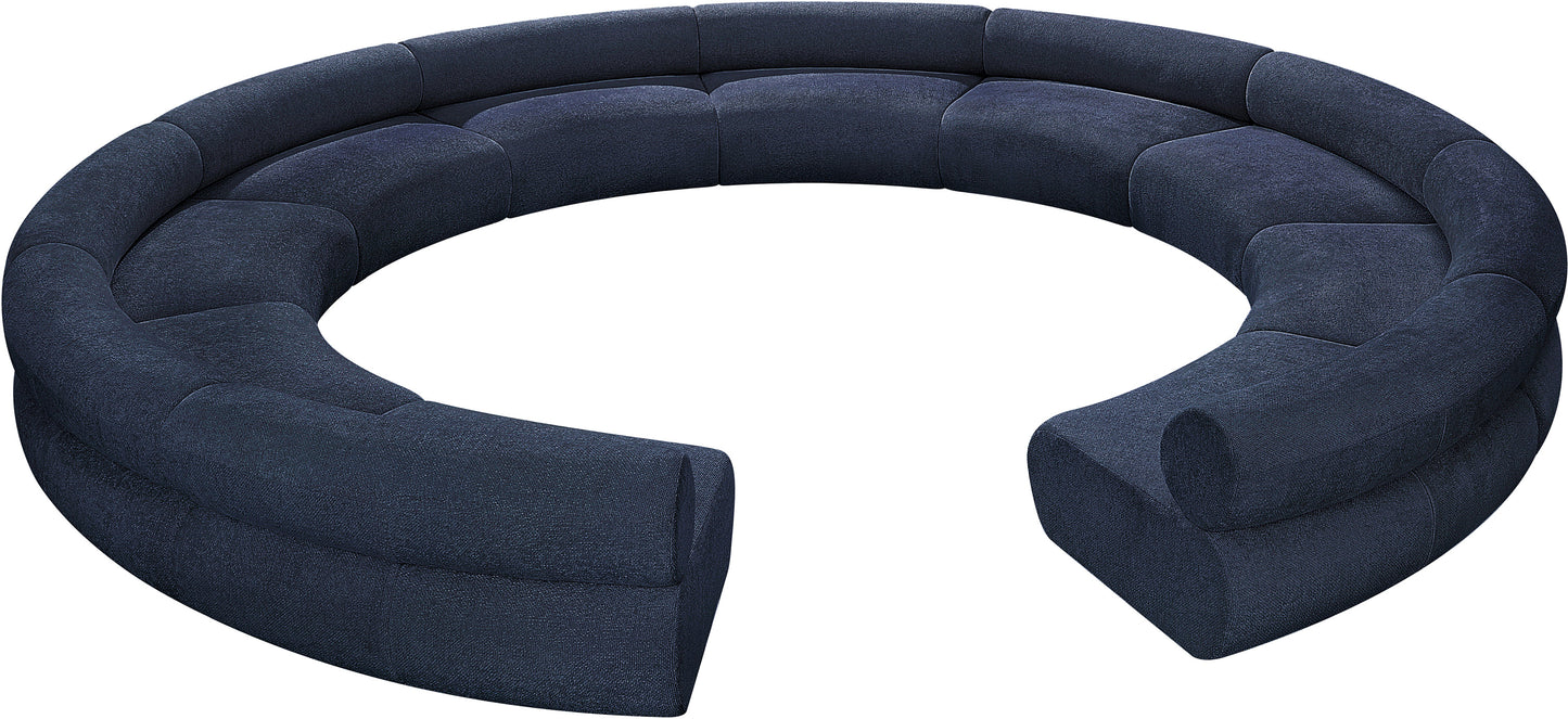 shiloh navy chenille fabric modular sofa s10a