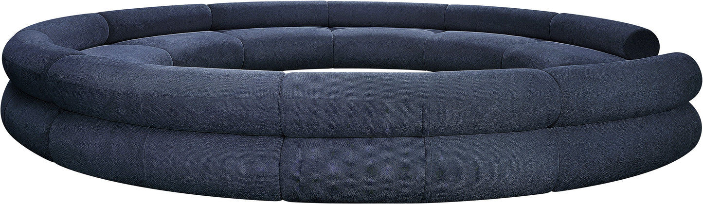 shiloh navy chenille fabric modular sofa s10a