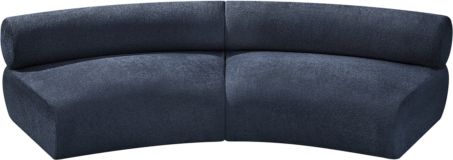 shiloh navy chenille fabric modular sofa s2a