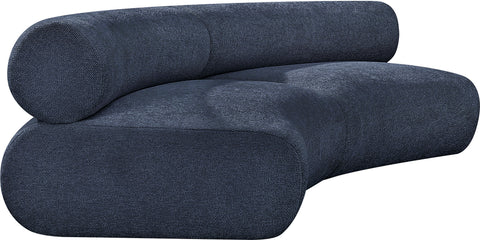 Shiloh Navy Chenille Fabric Modular Sofa S2A