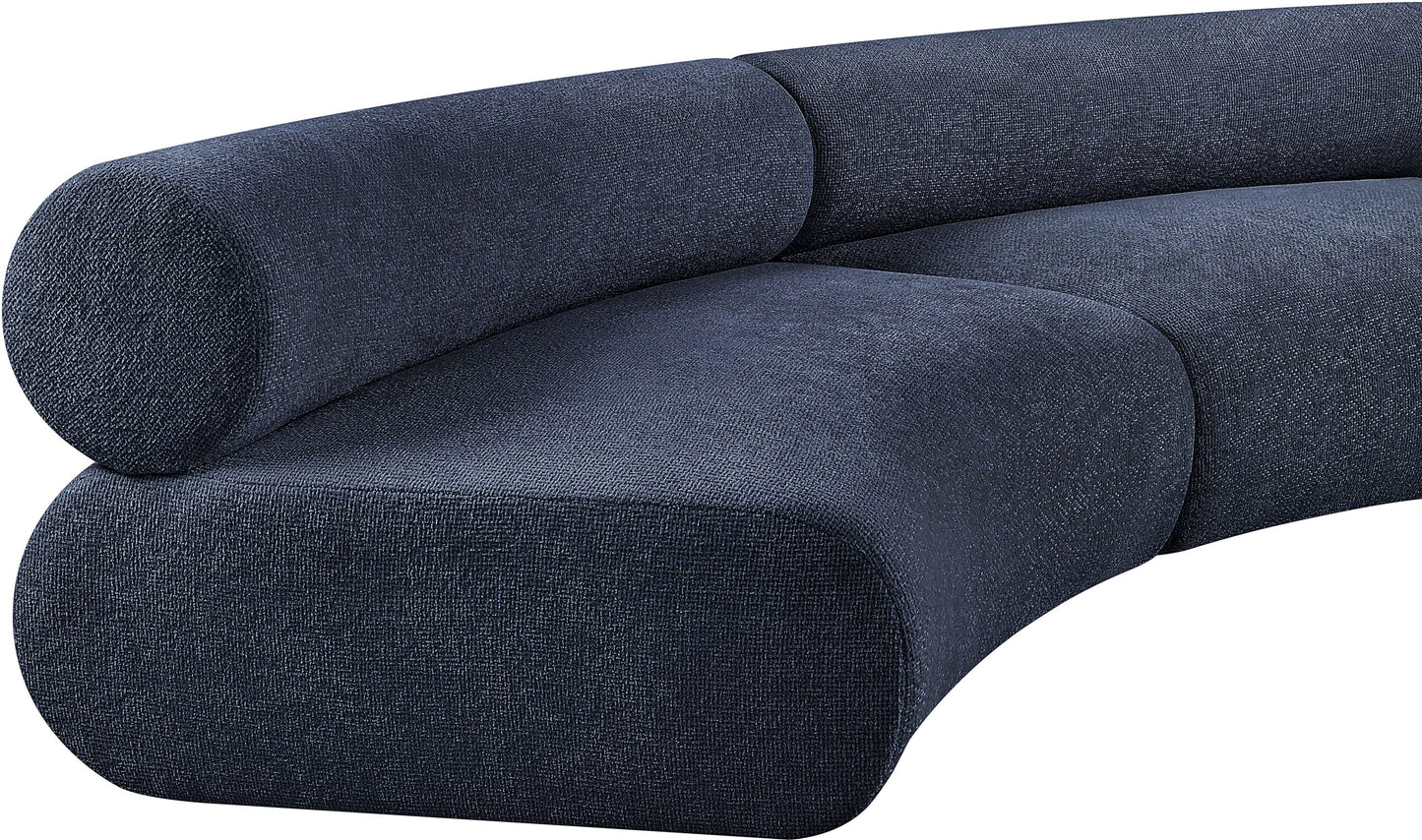 shiloh navy chenille fabric modular sofa s2a