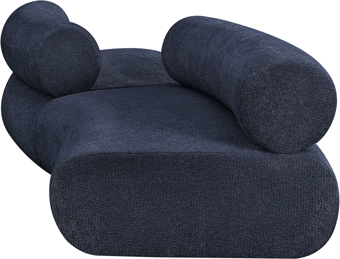 shiloh navy chenille fabric modular sofa s2b