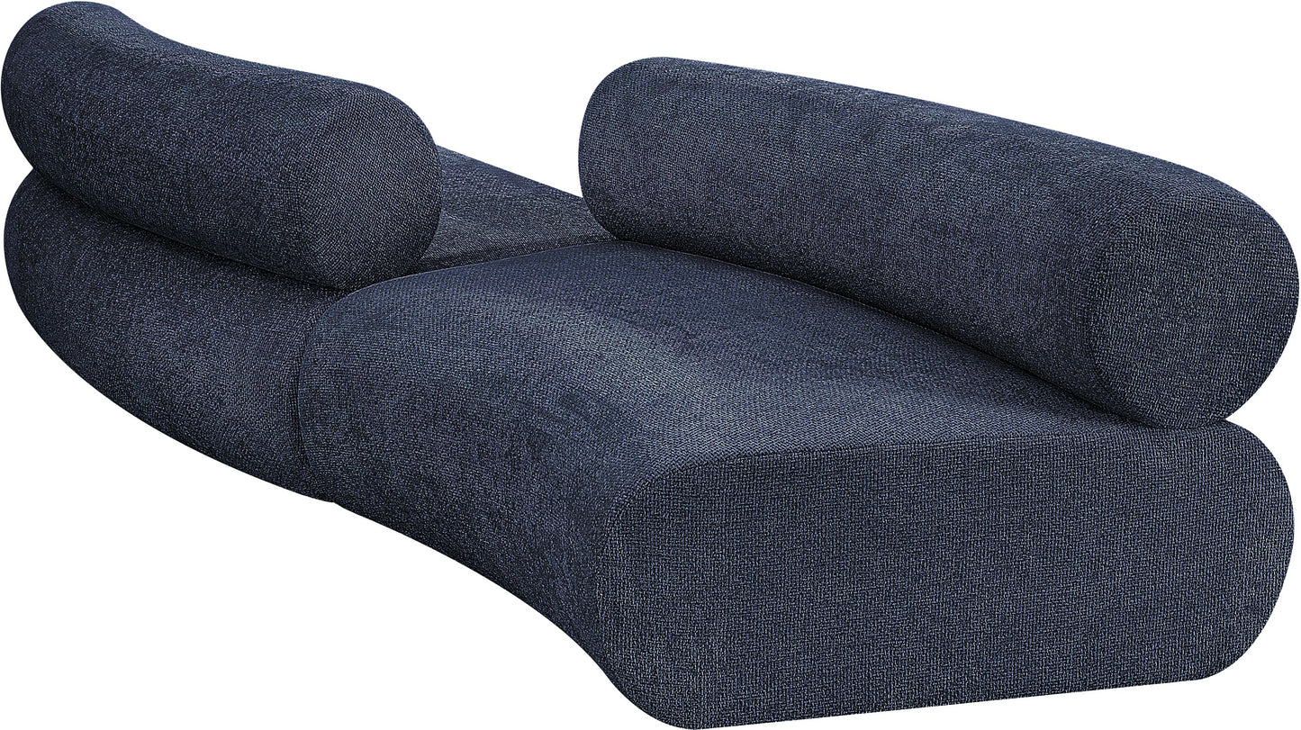 shiloh navy chenille fabric modular sofa s2b