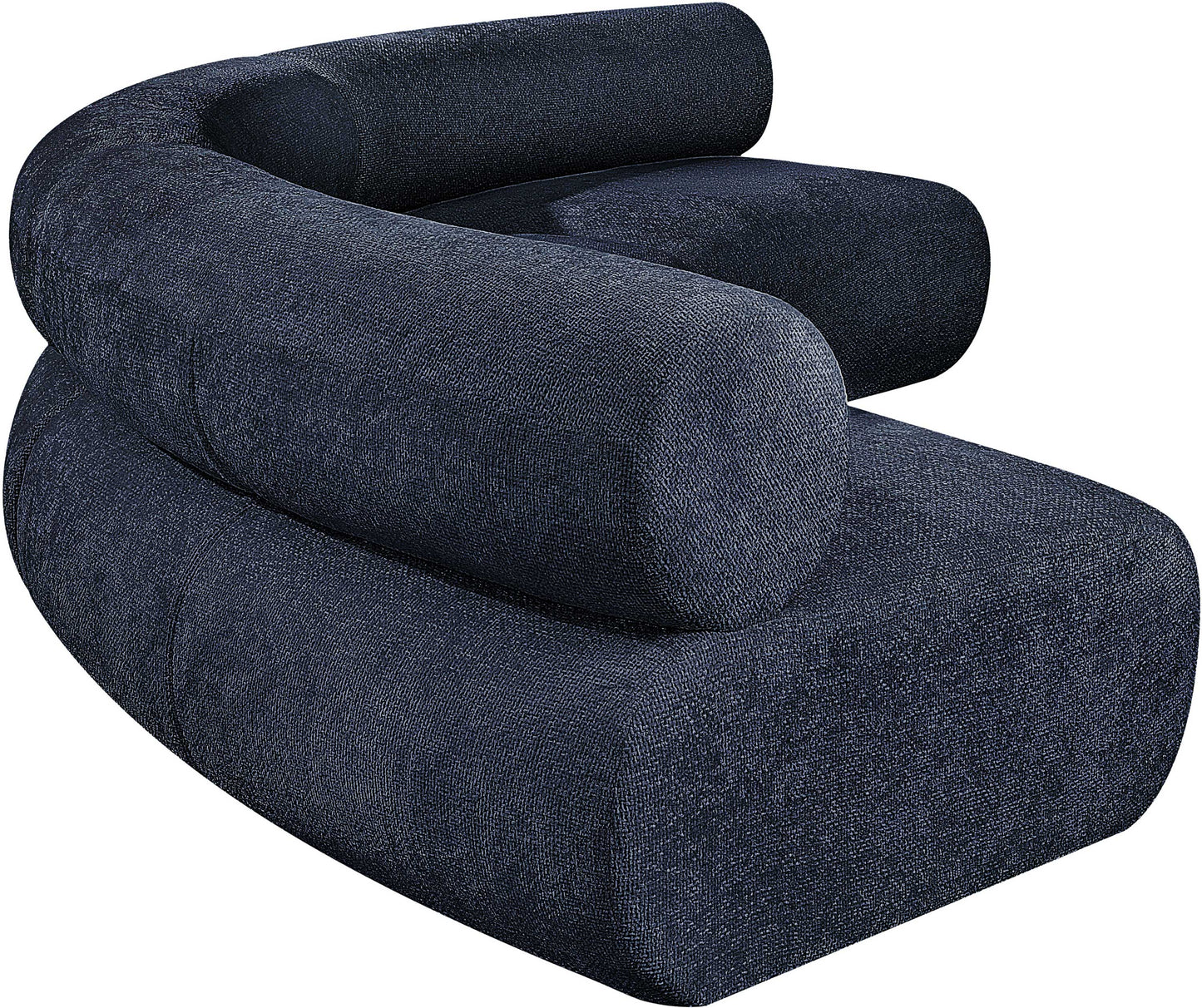 shiloh navy chenille fabric modular sofa s3a