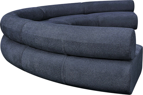 Shiloh Navy Chenille Fabric Modular Sofa S5A