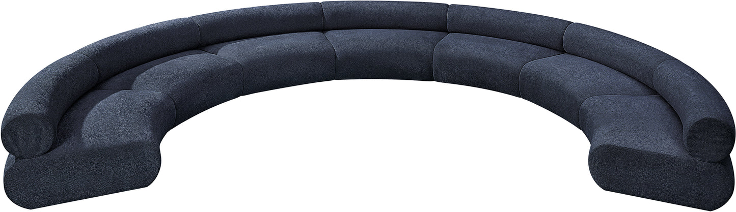 shiloh navy chenille fabric modular sofa s7a