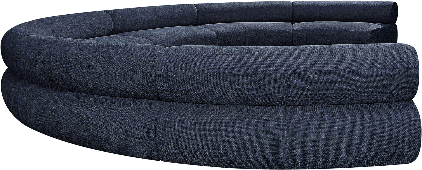 shiloh navy chenille fabric modular sofa s7a