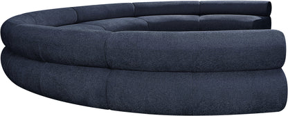 Shiloh Navy Chenille Fabric Modular Sofa S7A