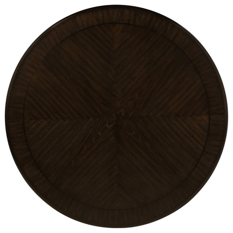 Douglas 5-piece 60-inch Round Wood Dining Table Set Dark CocoaDark Cocoa