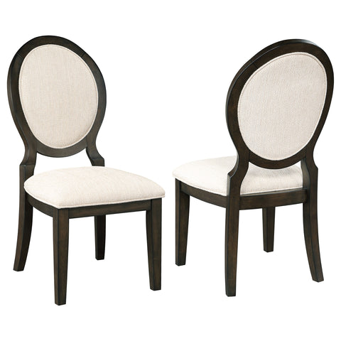 Douglas Oval Back Dining Side Chair Dark Cocoa (Set of 2)Dark Cocoa
