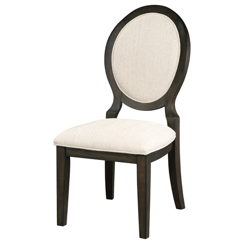 Douglas Oval Back Dining Side Chair Dark Cocoa (Set of 2)Dark Cocoa