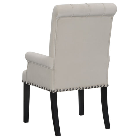 24x24-inch Velvet Upholstered Dining Arm Chair SandSand