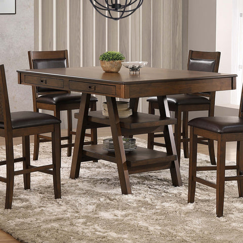 Nilay Rectangular 60-inch Counter Height Dining Table WalnutWalnut