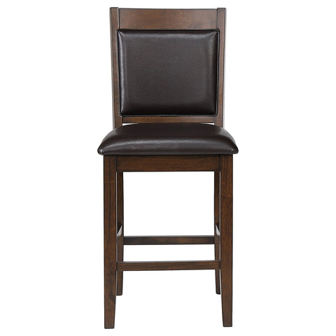 Nilay Upholstered Counter Chair Walnut (Set of 2)Walnut