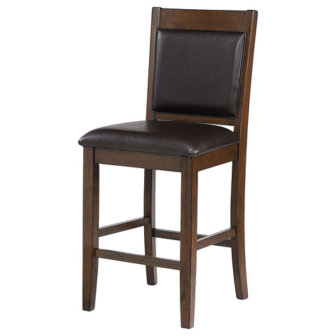 Nilay Upholstered Counter Chair Walnut (Set of 2)Walnut