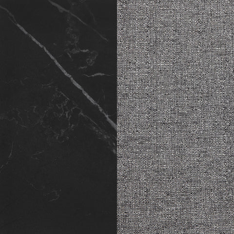 Shawna 7-piece Rectangular Ceramic Top Dining Table Set BlackBlack