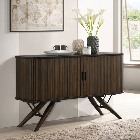 Jade 2-door Sideboard Buffet Storage Cabinet Dark WalnutDark Walnut