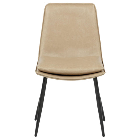 Halden Upholstered Dining Side Chair Tan (Set of 2)
