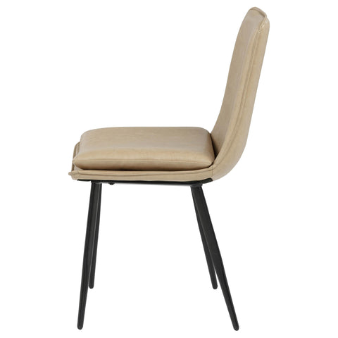 Halden Upholstered Dining Side Chair Tan (Set of 2)