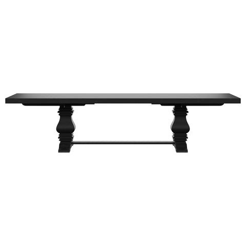 Tordera 9-piece 126-inch Extension Dining Table Set BeigeDistressed Black / Beige