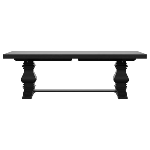 Tordera 126-inch Extension Dining Table Distressed BlackDistressed Black