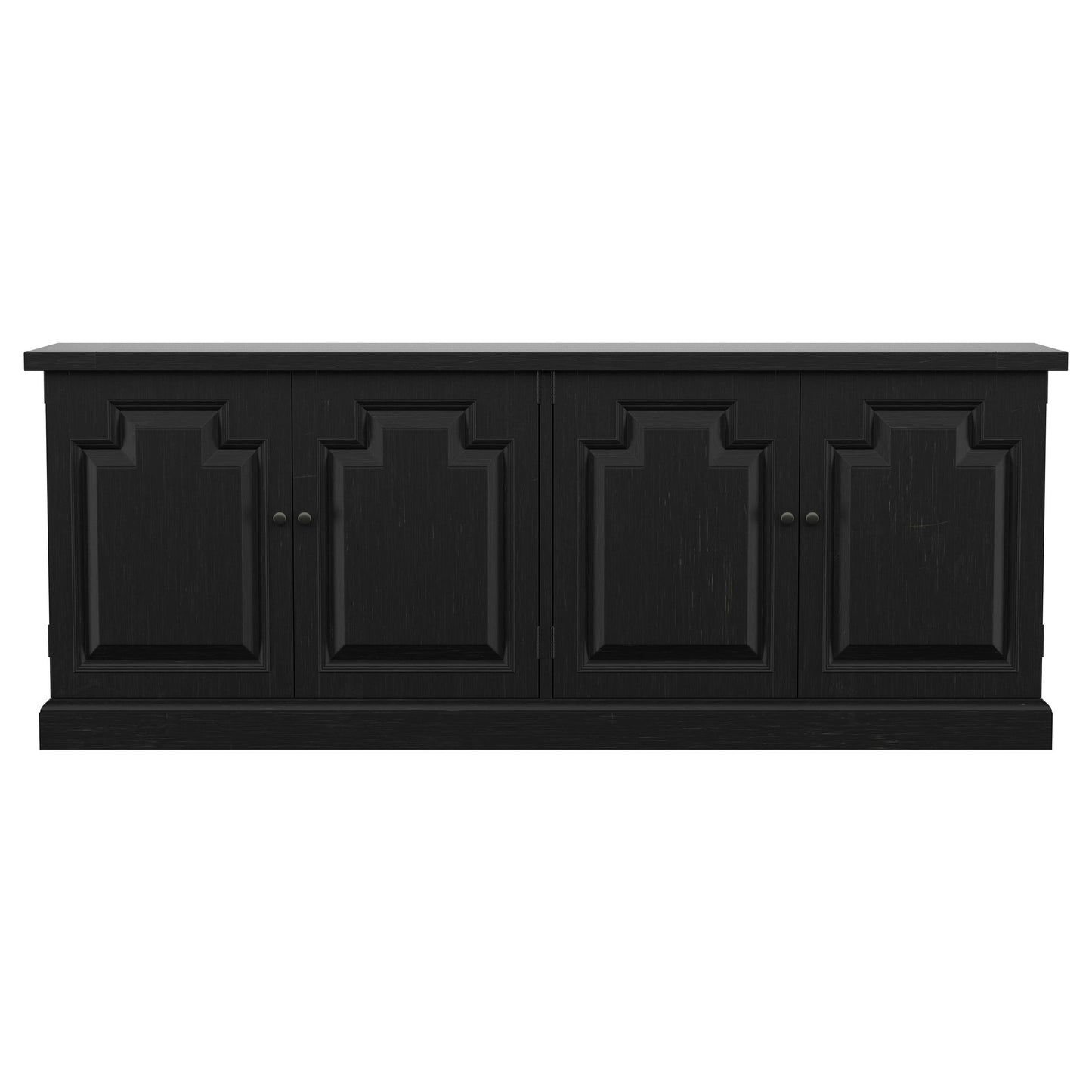 zyla 4-door dining sideboard buffet distressed black