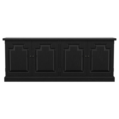 Zyla 4-door Dining Sideboard Buffet Distressed Black