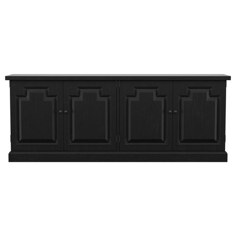 Tordera 4-door Dining Sideboard Buffet Distressed BlackDistressed Black
