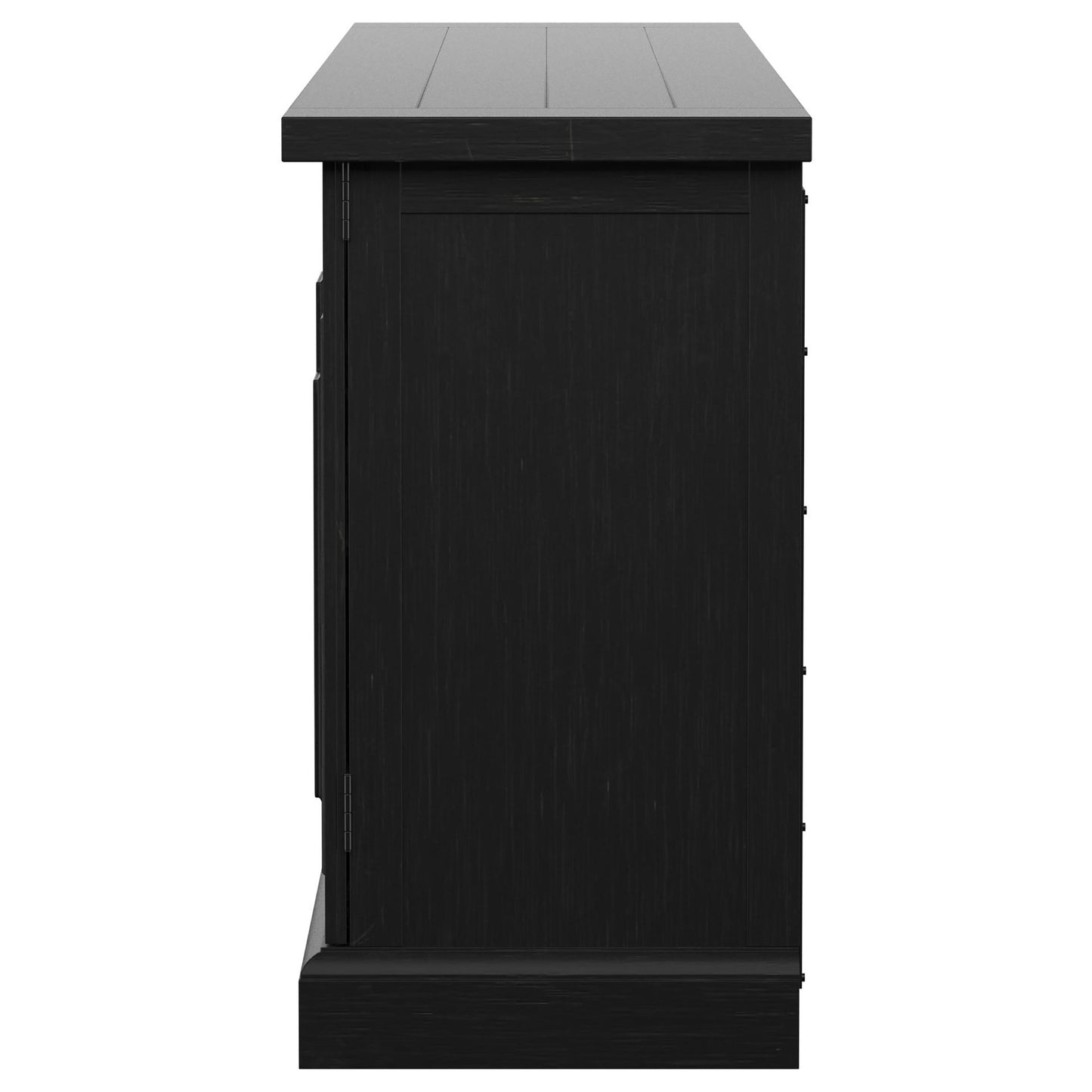 zyla 4-door dining sideboard buffet distressed black