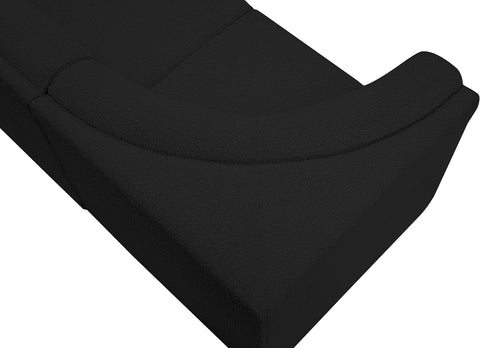 Rudy Black Boucle Fabric Modular Sectional Sec4A