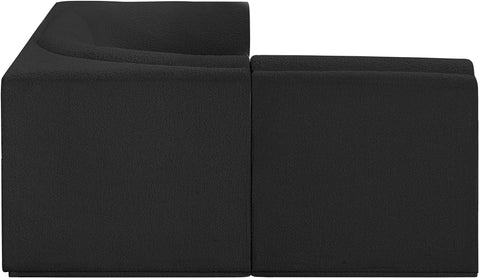 Rudy Black Boucle Fabric Modular Sectional Sec4A