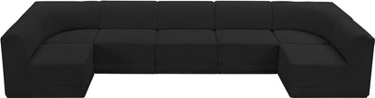 Rudy Black Boucle Fabric Modular Sectional Sec7A