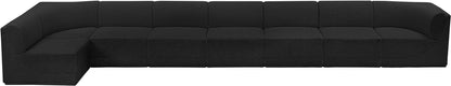 Rudy Black Boucle Fabric Modular Sectional Sec8C