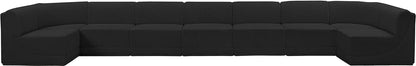 Rudy Black Boucle Fabric Modular Sectional Sec9A