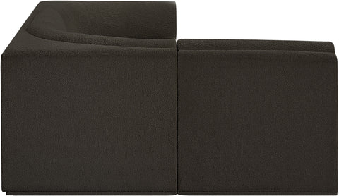 Rudy Brown Boucle Fabric Modular Sectional Sec4A