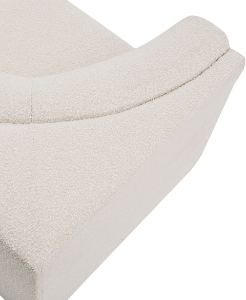 Rudy Cream Boucle Fabric Corner Corner