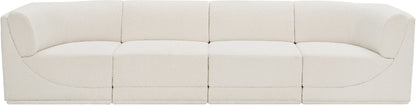 Rudy Cream Boucle Fabric Modular Sofa S128