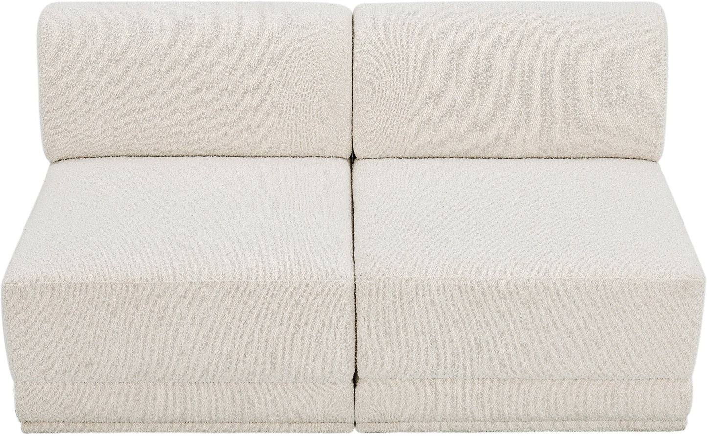 rudy cream boucle fabric modular sofa s60